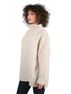 Le Fou Wilfred Nait Turtleneck Sweater Size XS Beige